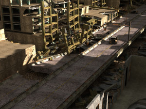 zombie city 3D-Modell