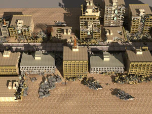 좀비 도시 3D 모델