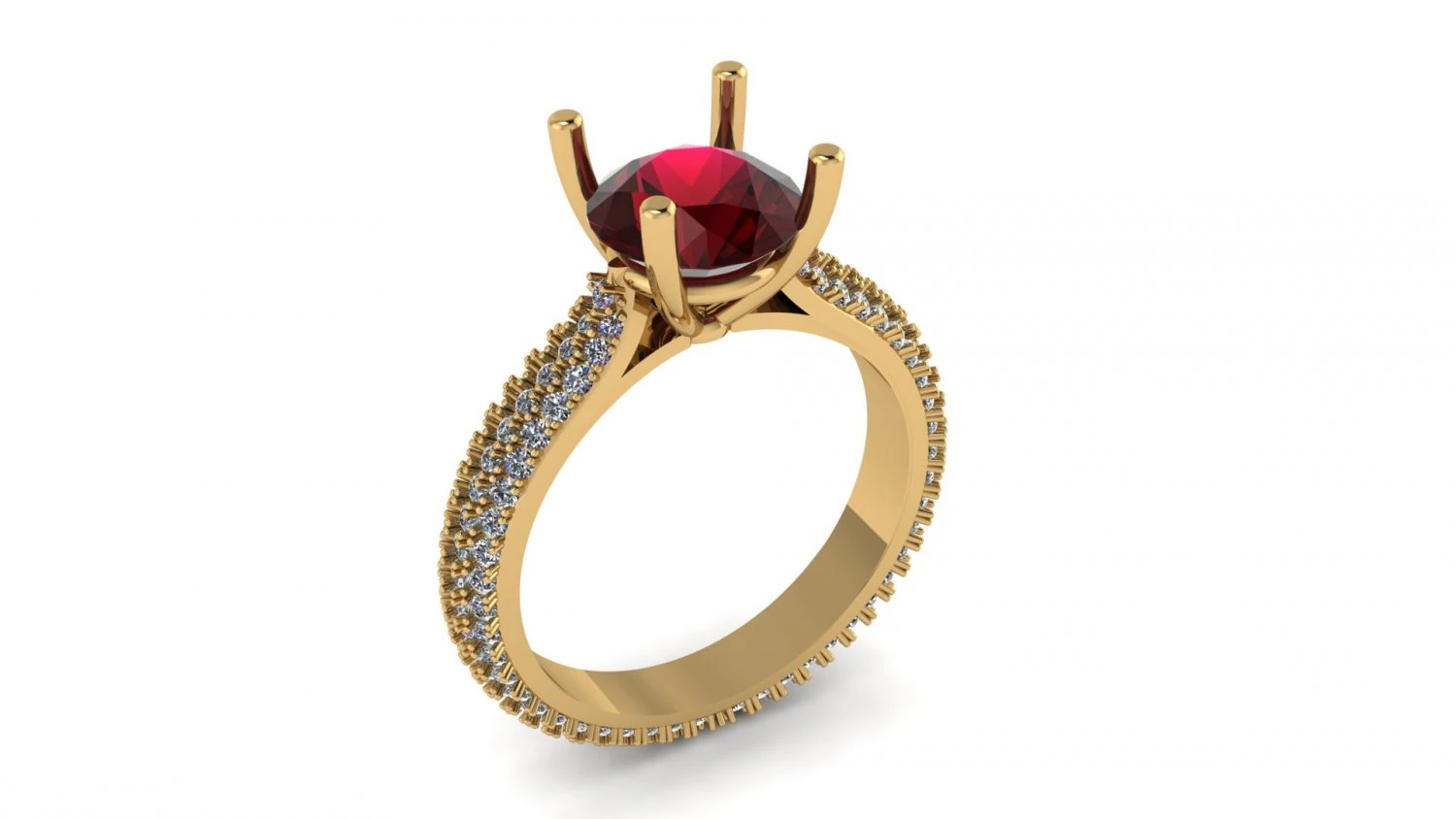diamond ring 001 3D Print Model .c4d .max .obj .3ds .fbx .stl .blend
