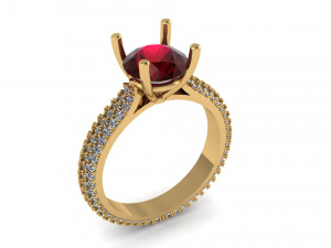 diamond ring 001 3D Print Model