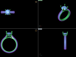 diamond ring 001 3D 打印模型