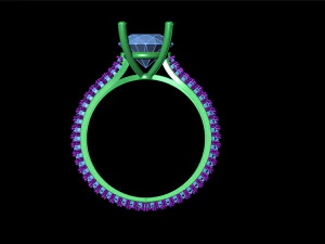 diamond ring 001 3D Print Model