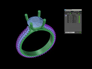 diamond ring 001 3D Print Model