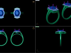 diamond ring 002 3D Print Model