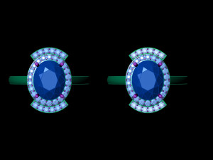 diamond ring 002 3D 打印模型