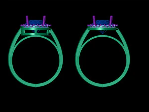 diamond ring 002 3D Print Model