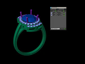 diamond ring 002 3D Print Model