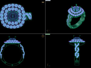 diamond ring 003 3D 打印模型