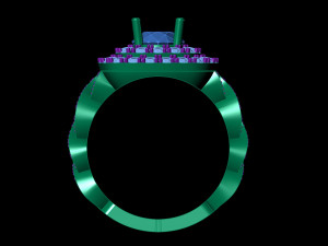 diamond ring 003 3D 打印模型