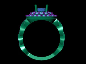 diamond ring 003 3D Print Model