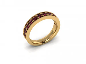 anello di diamanti 004 Modello di stampa 3D