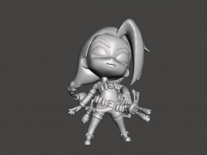 jinx tft 3Dプリントモデル
