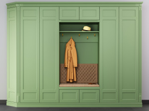 hallway wardrobe 001 Modèle 3D