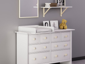 baby changing table 001 3D Модель