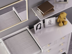 baby changing table 001 3D Модель