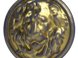 mascaron lion 001 3D Model