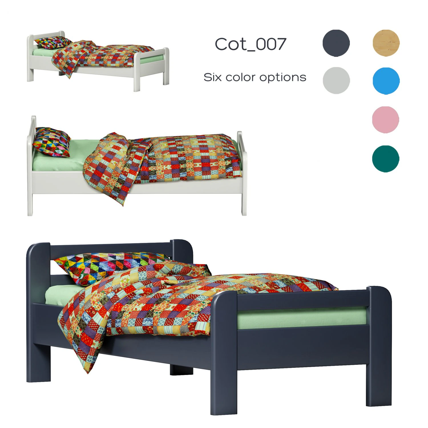 cot 007 3D Model .c4d .max .obj .3ds .fbx .stl .blend