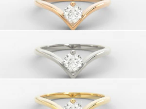 engagement ring 3D Print Model