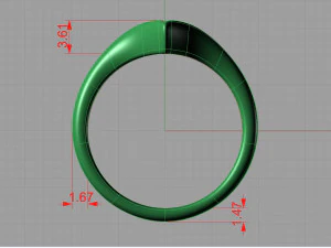 engagement ring 3D Print Model