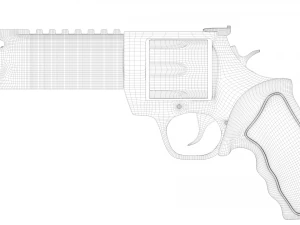 Revolver Taurus 3D Model
