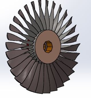 turbine blade 3Dモデル .c4d .max .obj .3ds .fbx .stl .blend 