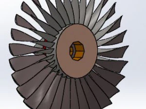 pala della turbina Modello 3D