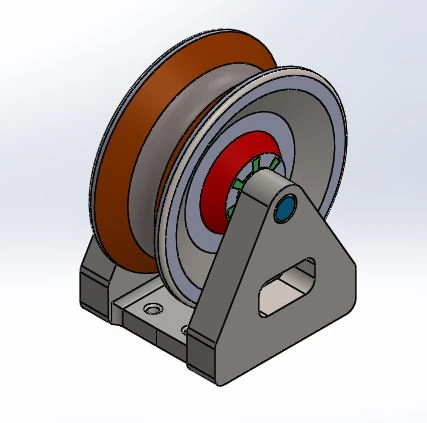 roller pulley 3D Model .c4d .max .obj .3ds .fbx .stl .blend