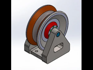 रोलर चरखी 3D मॉडल