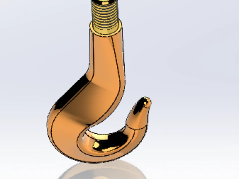 क्रेन हुक 3D मॉडल