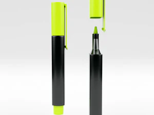 caneta marca-texto Modelo 3D