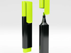 caneta marca-texto Modelo 3D