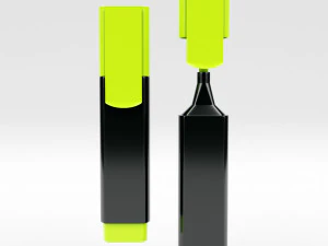 caneta marca-texto Modelo 3D