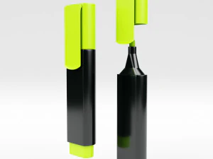caneta marca-texto Modelo 3D