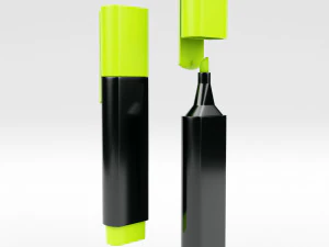 caneta marca-texto Modelo 3D