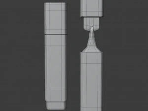 caneta marca-texto Modelo 3D