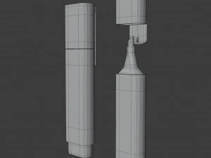 caneta marca-texto Modelo 3D