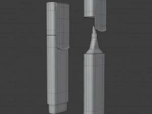 caneta marca-texto Modelo 3D
