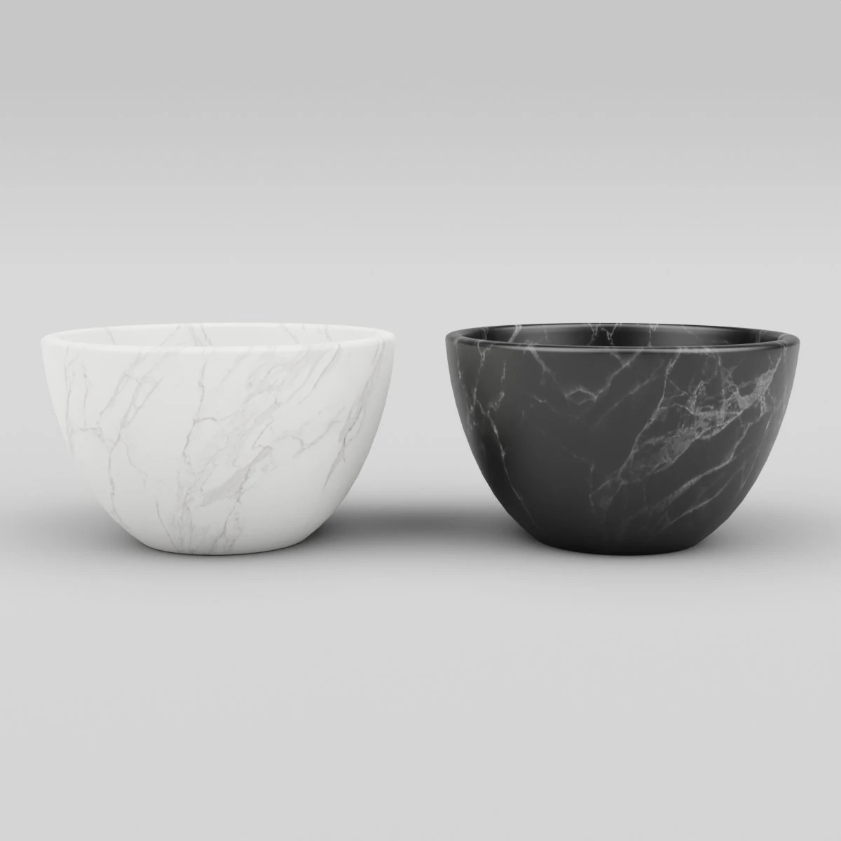 marble bowl 3D Model .c4d .max .obj .3ds .fbx .stl .blend 