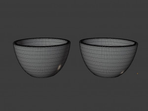 marble bowl 3D मॉडल