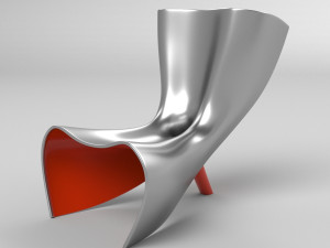 alufelt chair 3Dモデル