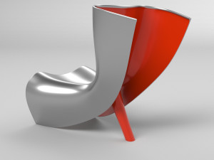 alufelt chair 3Dモデル