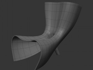 alufelt chair 3Dモデル