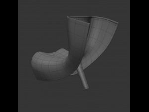 alufelt chair 3Dモデル