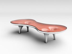 orgone chop top table Model 3D
