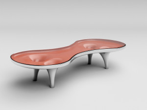 orgone chop top table Model 3D