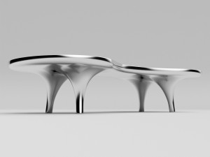 orgone chop top table Model 3D