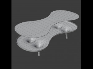 orgone chop top table Model 3D