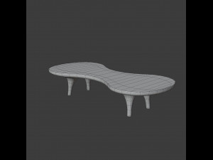 orgone chop top table Model 3D
