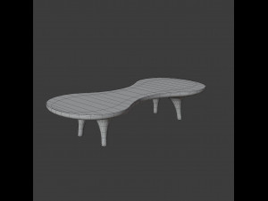 orgone chop top table Model 3D