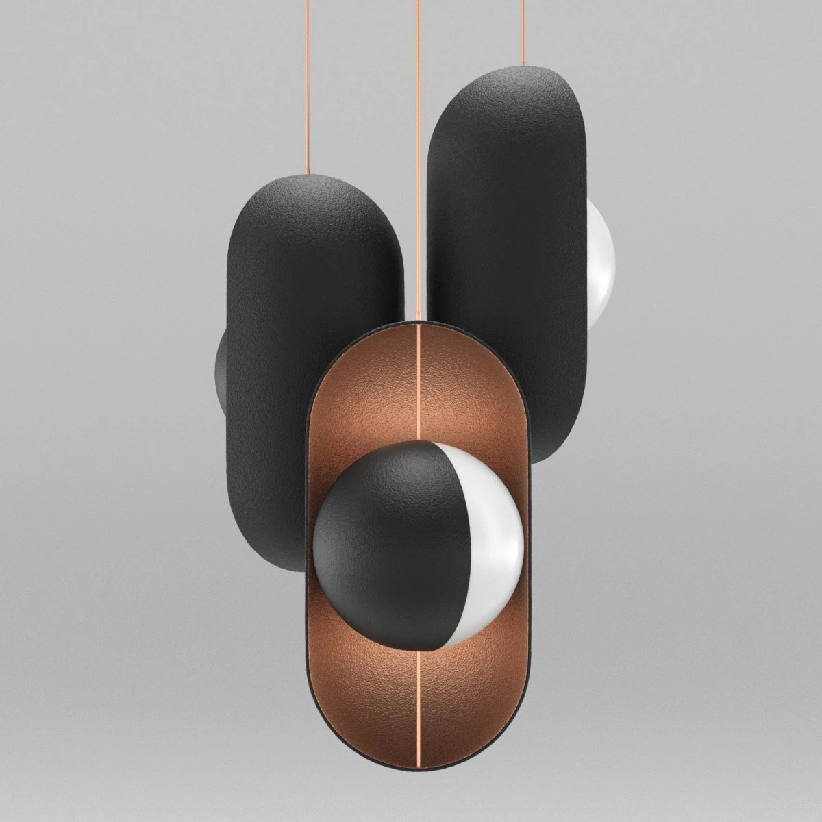 moonlight pendant lamp vertical 3D Model .c4d .max .obj .3ds .fbx .stl .blend 